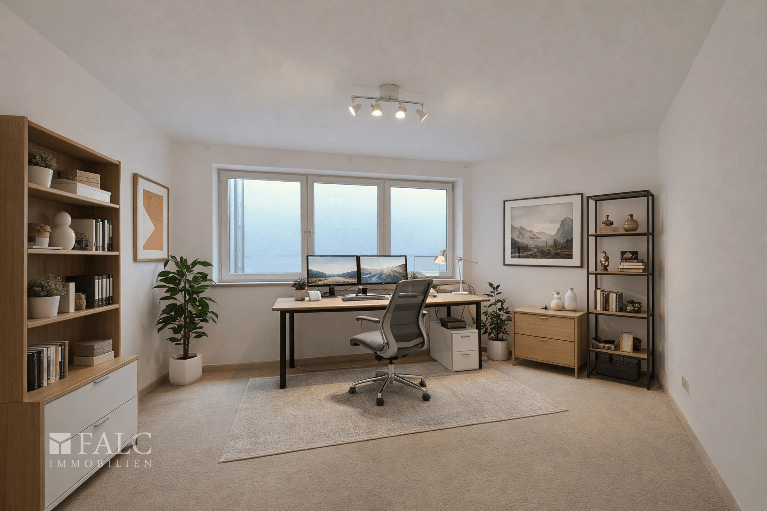 Einrichtungsbeispiel Arbeitszimmer